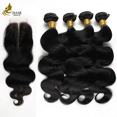 kwaliteit Natuurlijke zwarte body Wave Human Hair Weft Extension Braziliaanse human hair bundels fabriek