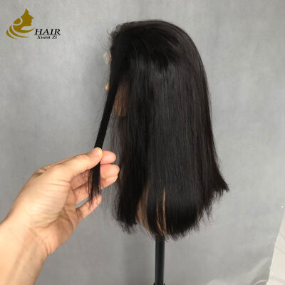 qualidade Cabelo Vietnamita Virgem Super Duplo Desenhado Perucas Frontais de Renda Liso Osso fábrica