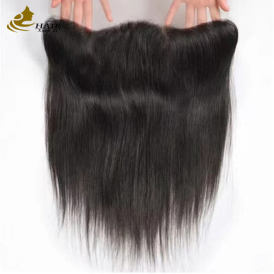qualidade Peruca vietnamita crua de cabelo humano liso preto natural com fecho de renda fábrica