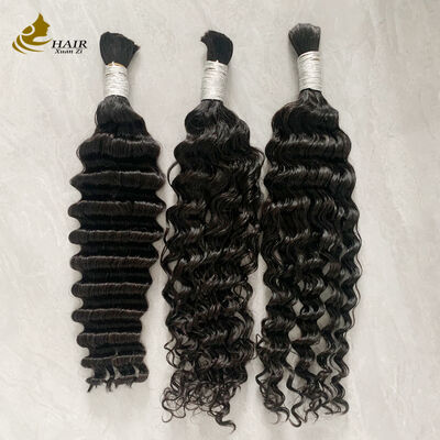 chất lượng Curly Boho Braids 100 Tóc người Bulk Virgin Human Hair Bundles Braiding nhà máy sản xuất