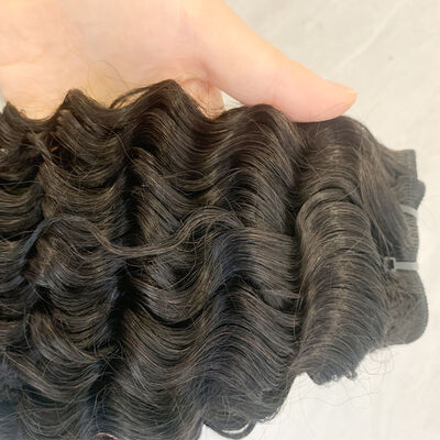 Qualität 26 Zoll Deep Curl Natürliches Schwarzes Jungfräuliches Echthaar-Bundles Fabrik