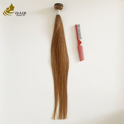 kwaliteit 12A Grade 24 inch 8# Kleur recht 100% maagdelijk menselijk haar bundels te koop fabriek