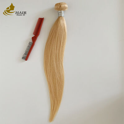 kualitas 100% Perawan Rambut Gadis Nyata 20 inci 28# Warna Perawan Rambut Manusia Weft Bundle pabrik