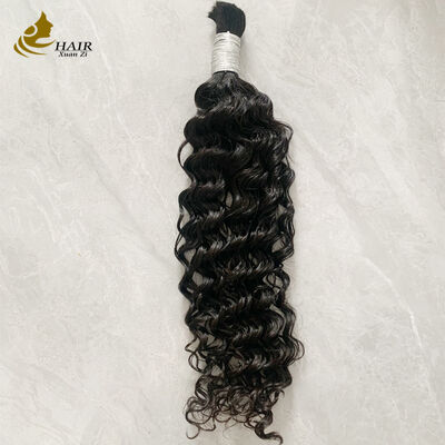 Qualità Doppia ondulazione profonda di capelli umani per la treccia nera naturale fabbrica
